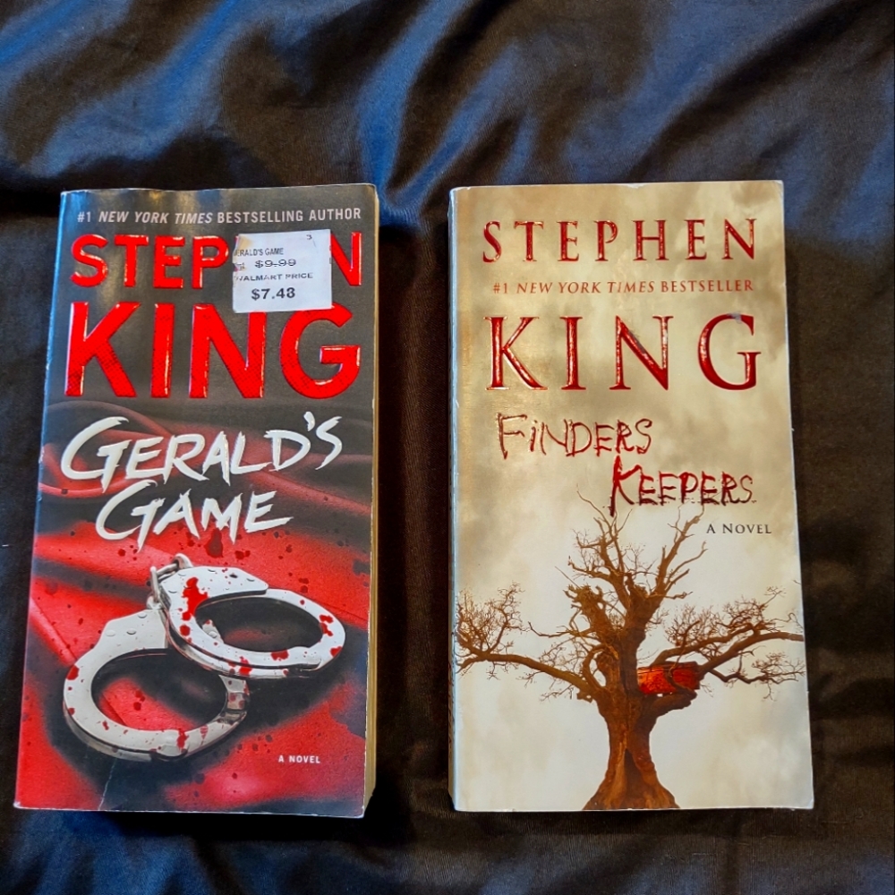 Stephen King Book Set - Gerald's Game & Finders Keepers